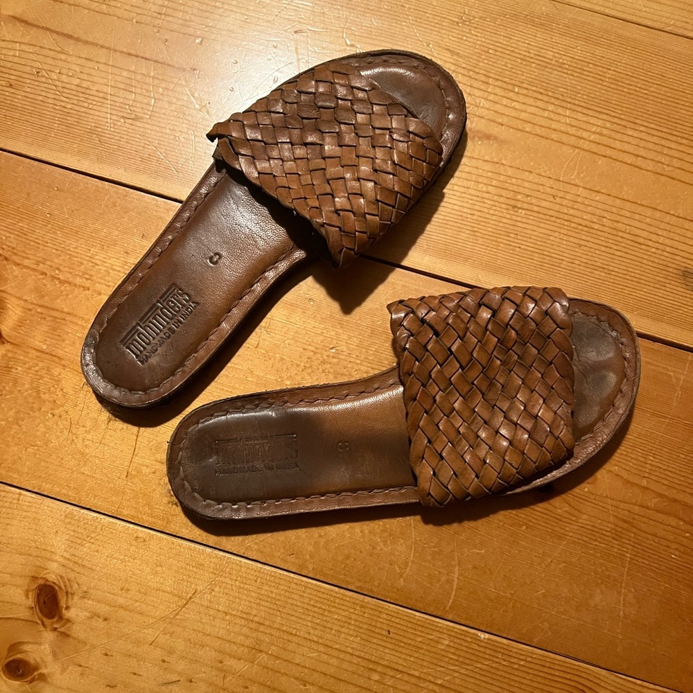 Tan Mohinder Woven Sandals